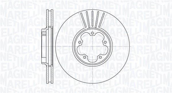 MAGNETI MARELLI stabdžių diskas 361302040288